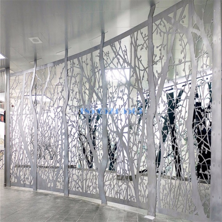 镂空树形金属风格雕花铝单板