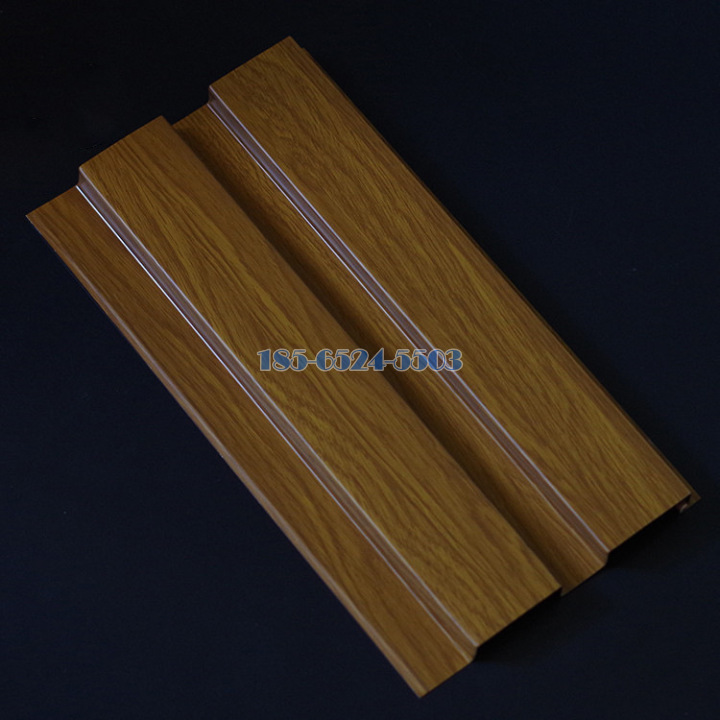 木纹色辊压成型长城铝板