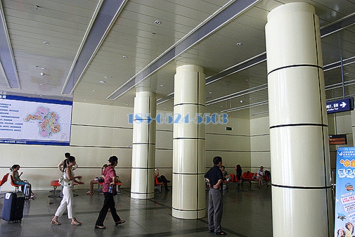 车站高光铝单板包柱