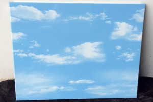蓝天白云印花铝扣板