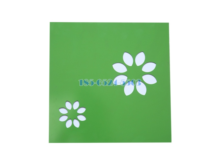 绿色底白色印花图案搪瓷钢板