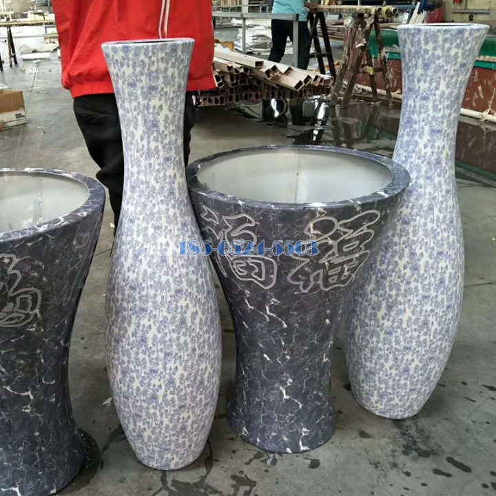 双曲铝单板工艺品花瓶