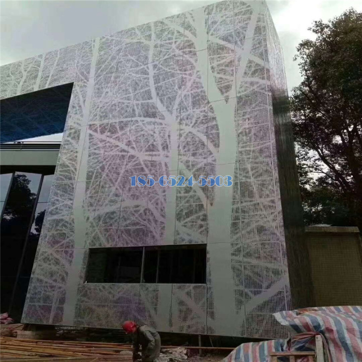 大树造型艺术冲孔铝板