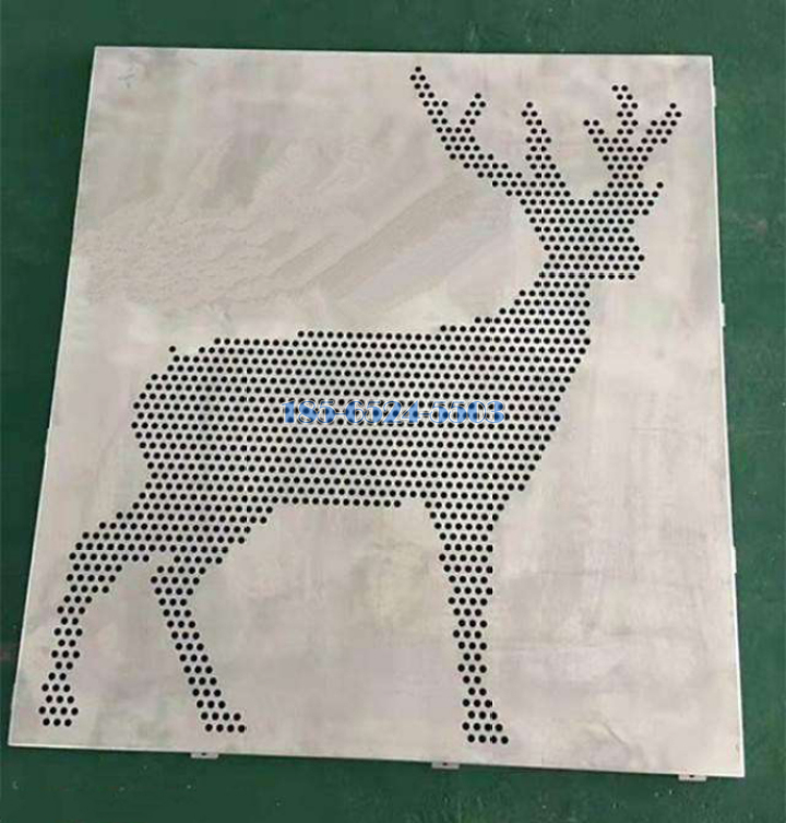 铝单板冲孔拼麋鹿图案