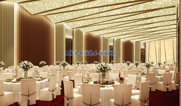 皇家宴会厅大堂花式雕刻半透光造型铝板灯饰