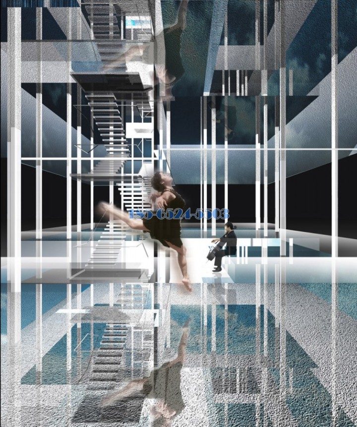 上海世博会香港馆--玻璃幕墙+铝型材 构造简明质感装饰