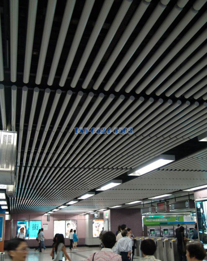地铁站铝圆管型材吊顶