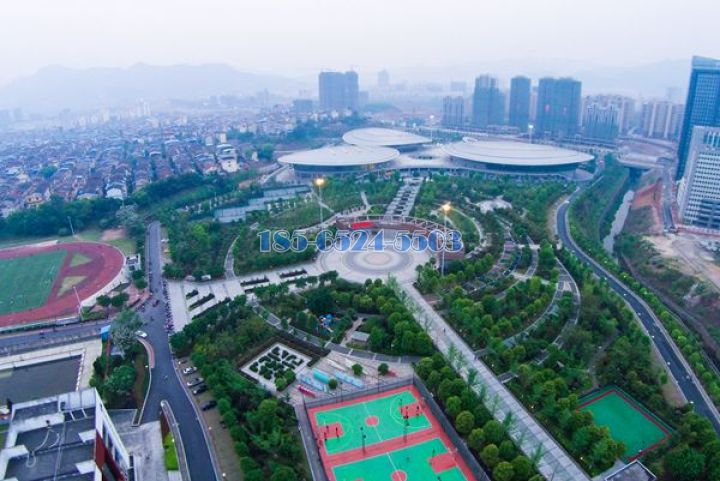 福建沙县体育公园鸟瞰图