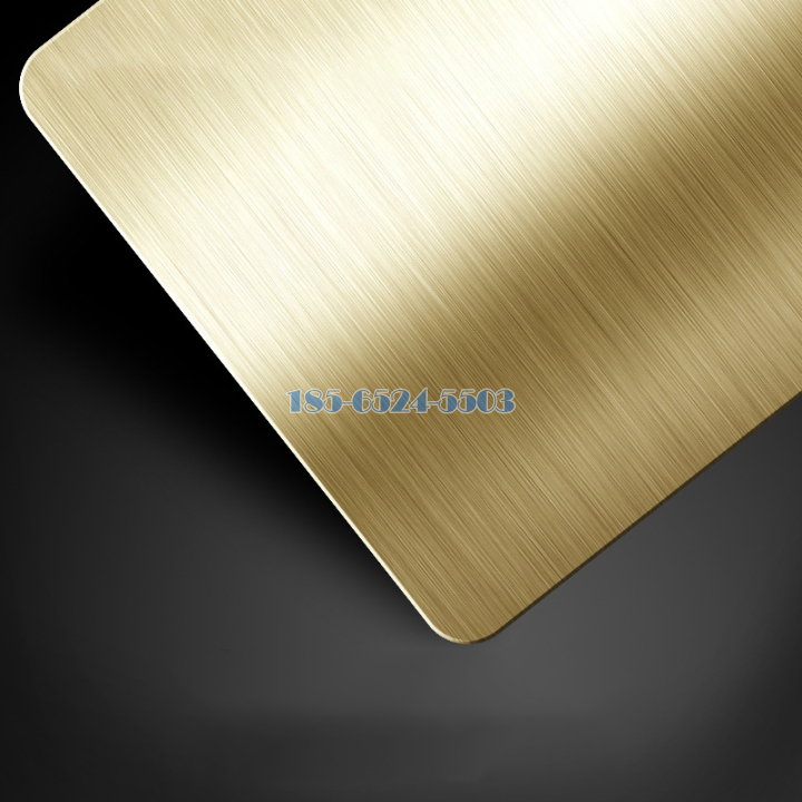 金色拉丝氧化铝板