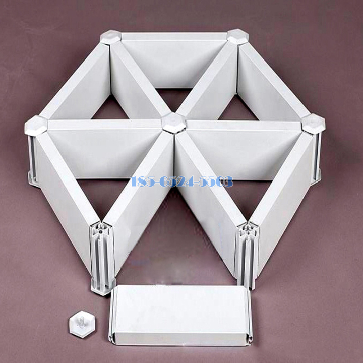 型材类六角形铝格栅